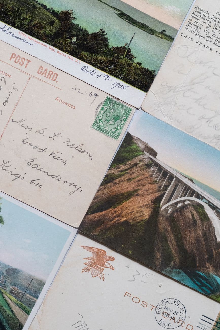 Postcards and postmarks